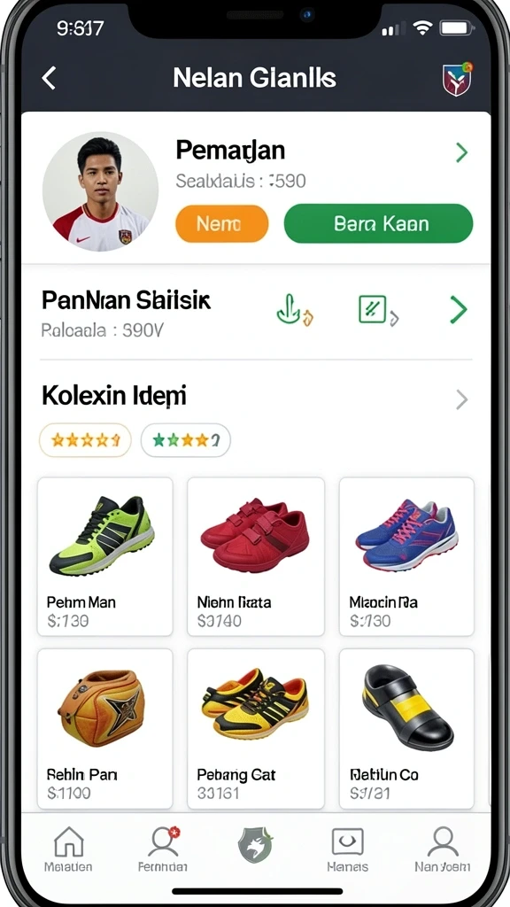 raja777 - Tampilan antarmuka yang ramah pengguna.